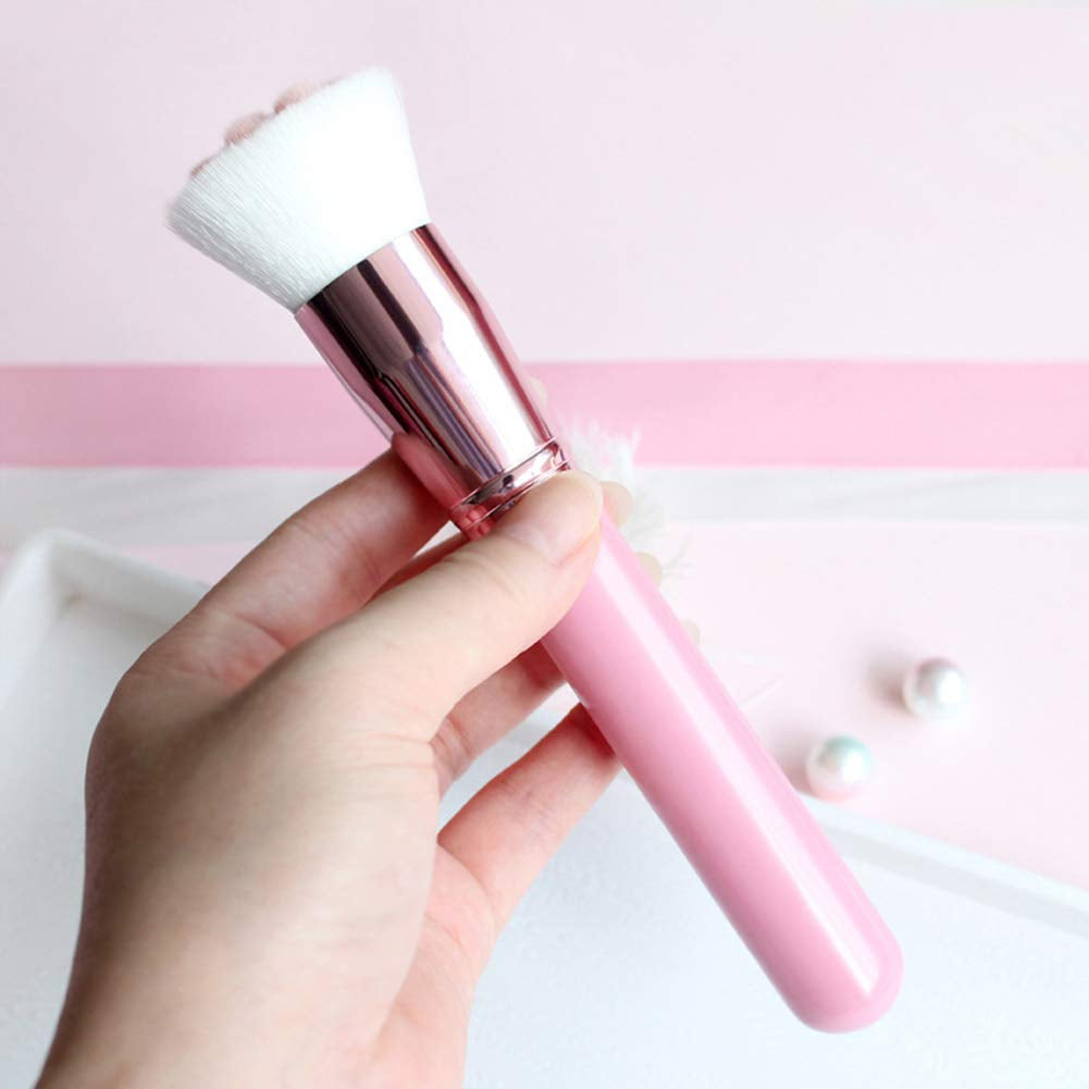 1 Pack Unique and Cute Cat'S Paw Makeup Brush, Multifunctional Soft Fiber Loose Powder Brush and Blush Brush, Used for Facial Powder, Blush, Shadow and Contour Makeup (Pink)