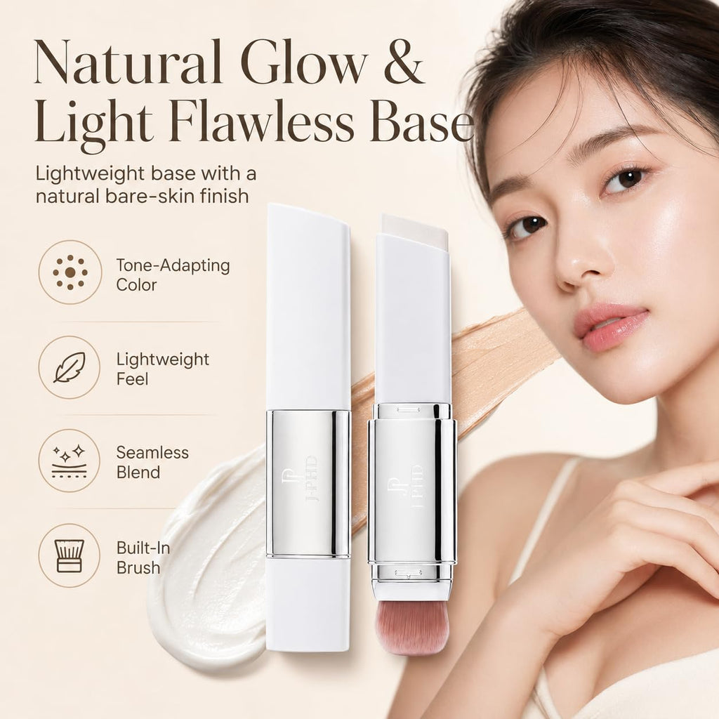2 In1 Color Changing Korean Foundation Stick with Brush Makeup 02#