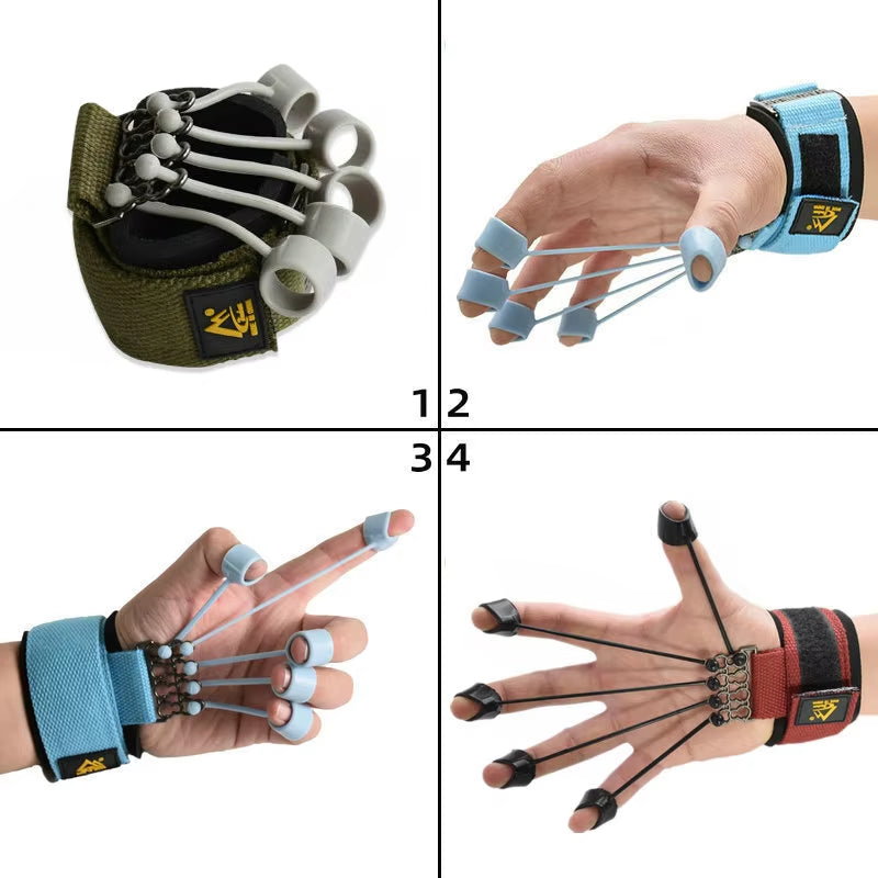 Finger Flexion Extension Rehabilitation Training Equipment Musical Instrument Finger Power Exerciser Silicone Portable Hand Grip