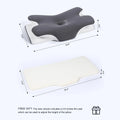 Vipfree Cooling Memory Neck Pillow, Adjustable Ergonomic Memory Foam Neck Pillows, Cervical Support