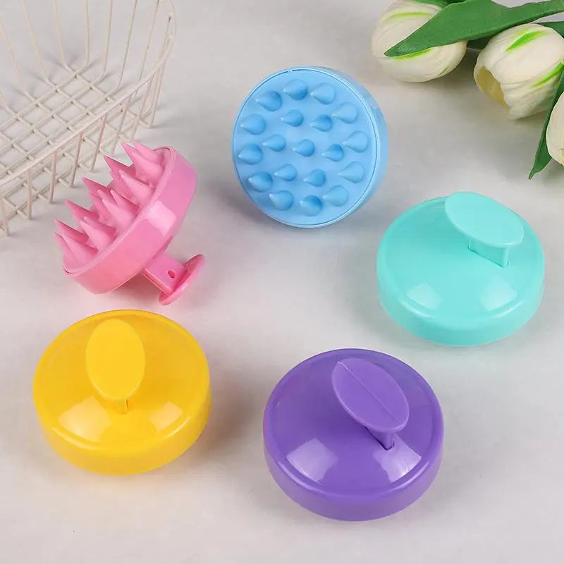 Silicone Scalp Massager, 1 Count Manual Scalp Massage Brush, Hair Scalp Massage Tool, Scalp Scrubber, Hair Combing Brush, Shower Massaging Brush, Shampoo Scrubber, Body Care Tool, Head Massagers