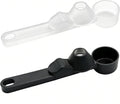2 Pieces Coffee Scoop Funnel with Sliding Design - Mess-Free Measuring for Ground Coffee, Protein Powder, Milk Powder - Reusable K Cup Refillable - Portable for Home, Coffee Bar, Kitchen