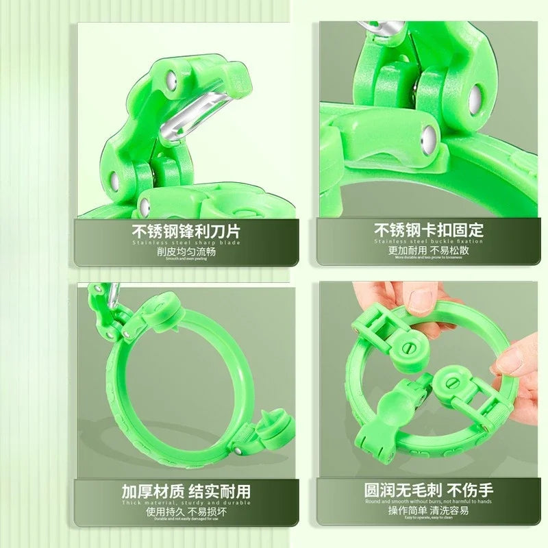 Handheld Rotary Apple Peeler Spiral Slicer for Fruit Vegetable Kitchen Gadget Gift Ideas Easy Use Corer Tool