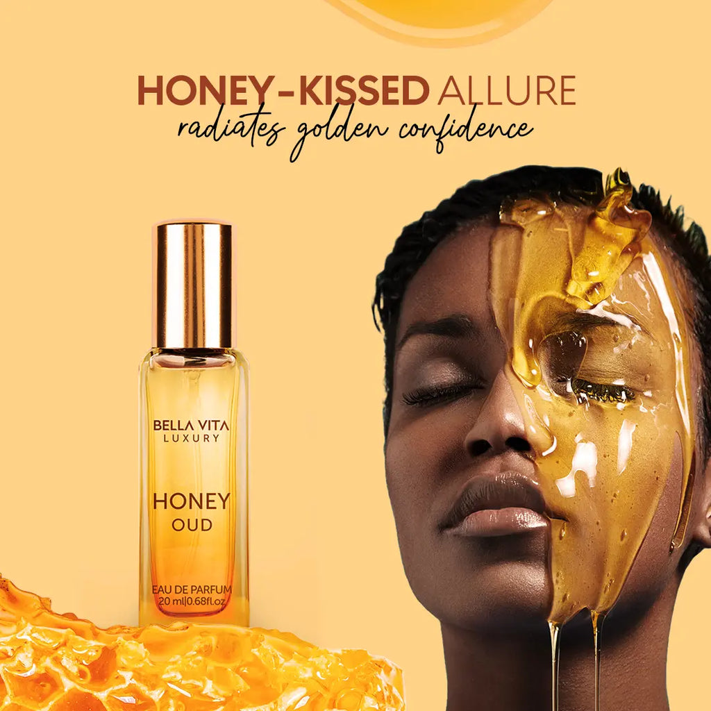 Bellavita Luxury'S Honey Oud - (0.68 Fl. Oz./20 Ml) | Eau De Parfum | Patchouli, Vanilla, Bergamot | Floral & Spicy | Long Lasting | Mini Perfume