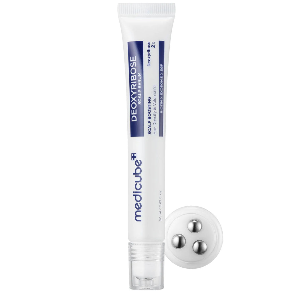 [Medicube] Deoxyribose Scalp Serum | for Fuller-Looking Hair & Scalp Strengthening Roll-On Serum | Deoxyribose, Rosemary, EGF, Caffeine for Fine, Thin Hair | Korean Hair Care, K-Beauty