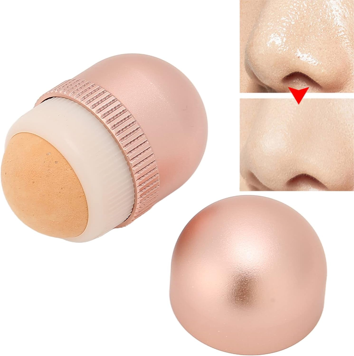 Reusable Oil Absorbing Roller, Absorb Excess Oil Volcanic Oil Absorbing Roller Reusable for Oily Skin