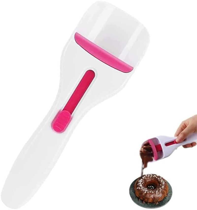 Cake Batter Distribution Scoop, One-Touch Sliding Button Dispenses Batter, Home Batter Dispenser Baking Tool, Kitchen DIY Cupcake Batter Scoop
