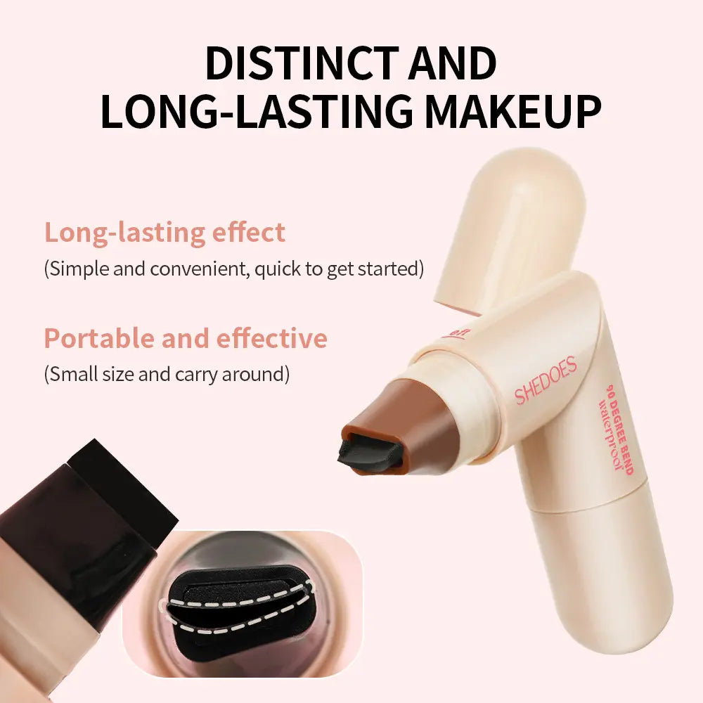 Rotating Eyeliner Stamp Pen – Dual-Head Design with Wing Stamp, Quick-Dry, Long-Lasting, Smudge-Proof for Easy Cat Eye, Sharp Winged Lines and All-Day Makeup Wear, Enhance Eye Makeup, Liquid Eyeliner, Eye Makeup Products