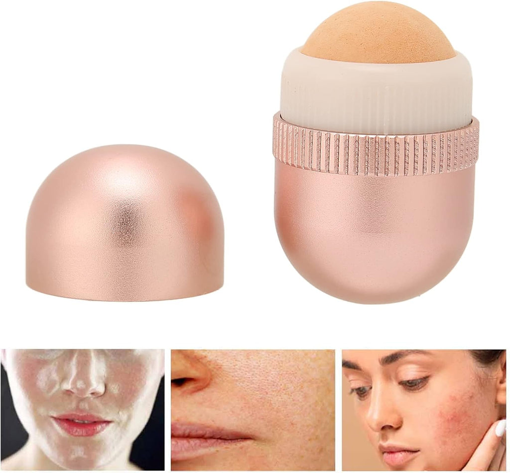 Reusable Oil Absorbing Roller, Absorb Excess Oil Volcanic Oil Absorbing Roller Reusable for Oily Skin