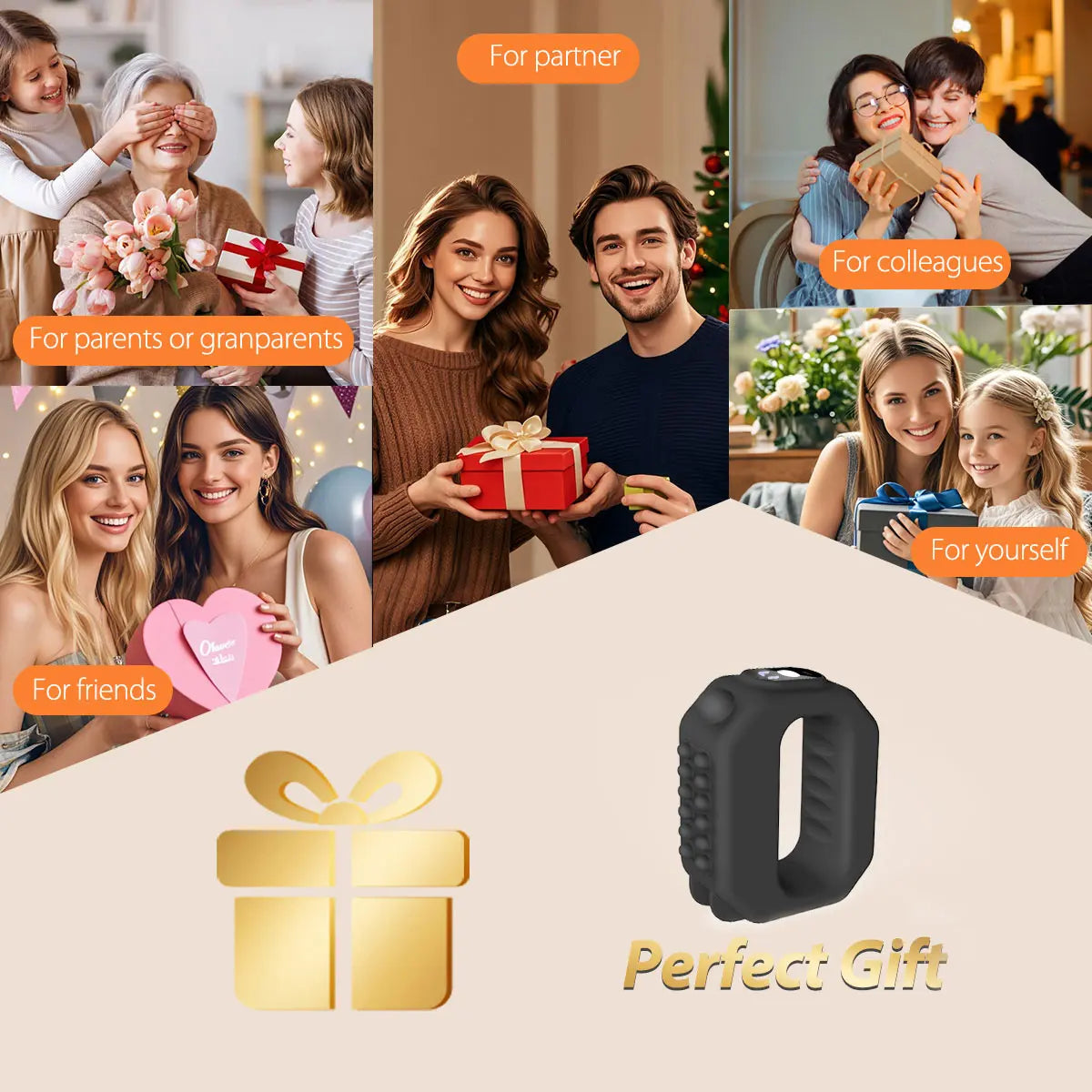 ADDWIN 2026 New Fascia Ring R10 Mini Muscle Recovery Fascia Device Upgraded Adjustable Strap Fits up to 55In Waist, Cordless Rechargeable, Designed for Waist & Back Muscle Recovery Portable Massager Parents Gift Summervibes