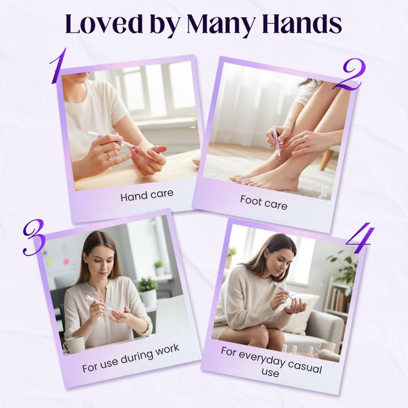 2-In-1 Cuticle Pusher & Oil Pen, 2026 New Cuticle Oil Pusher Pen, Portable Nail Care Pen Instant Cuticle Remover Tools for Dry Nails Hangnails Moisturizes Brightens (1 PCS)