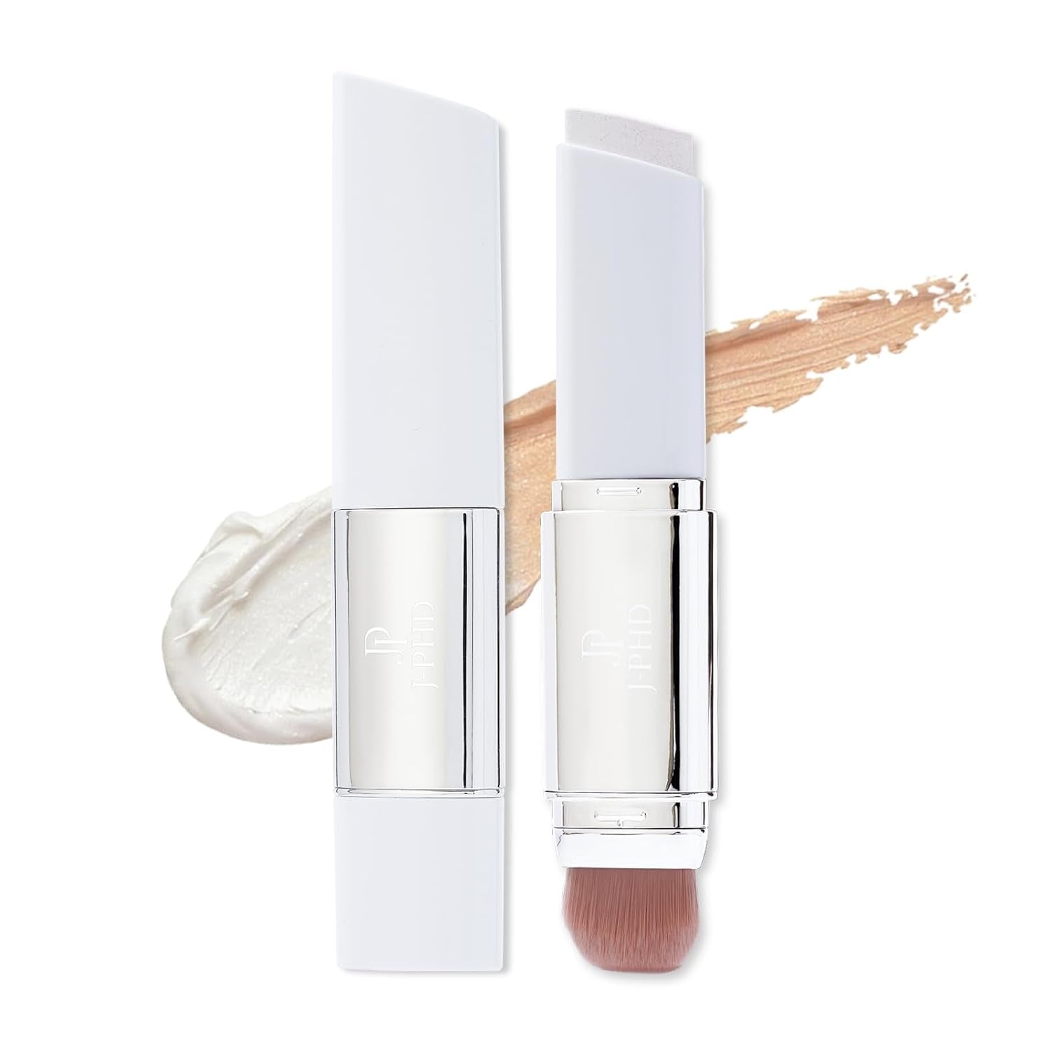 2 In1 Color Changing Korean Foundation Stick with Brush Makeup 02#