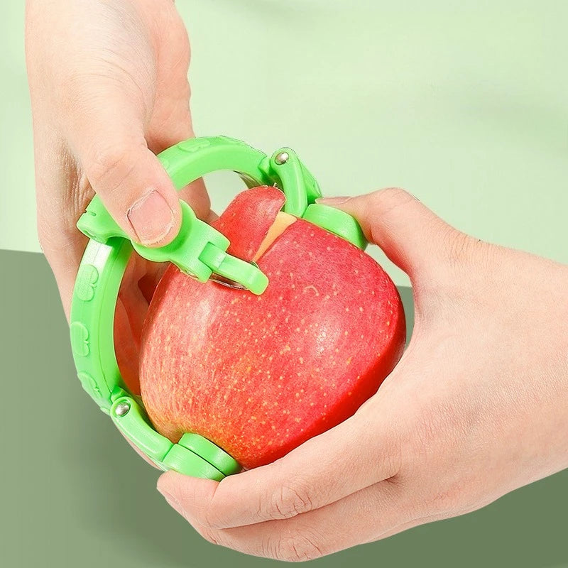 Handheld Rotary Apple Peeler Spiral Slicer for Fruit Vegetable Kitchen Gadget Gift Ideas Easy Use Corer Tool