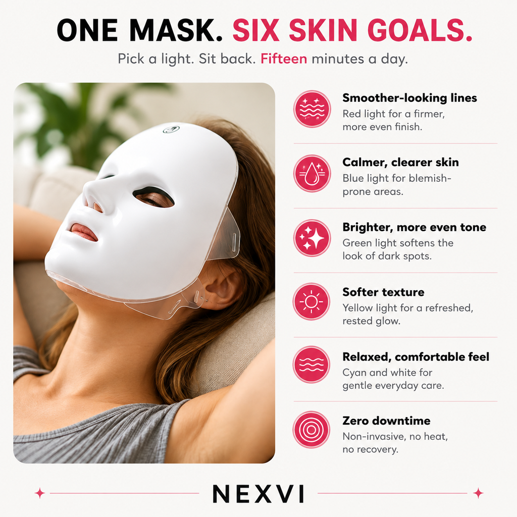 Nexvi GlowPro 7™ LED Face Mask