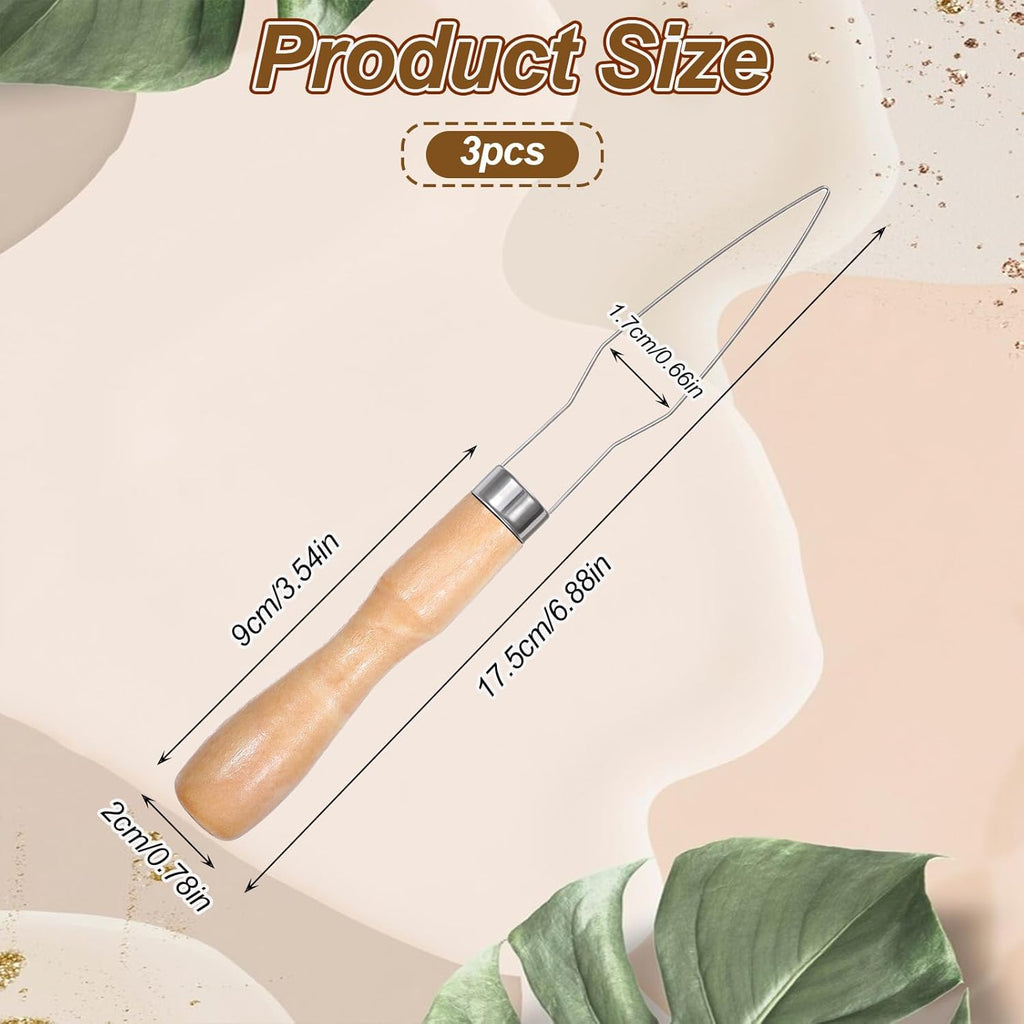 3Pcs Button Hook and Zipper Pull Helper, One Hand Button Assist Device Dressing Aid Tool Button Helper Tool for Elderly Seniors Disabled Men and Women Arthritis & Limited Dexterity