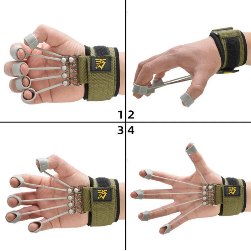Finger Flexion Extension Rehabilitation Training Equipment Musical Instrument Finger Power Exerciser Silicone Portable Hand Grip