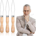 3Pcs Button Hook and Zipper Pull Helper, One Hand Button Assist Device Dressing Aid Tool Button Helper Tool for Elderly Seniors Disabled Men and Women Arthritis & Limited Dexterity