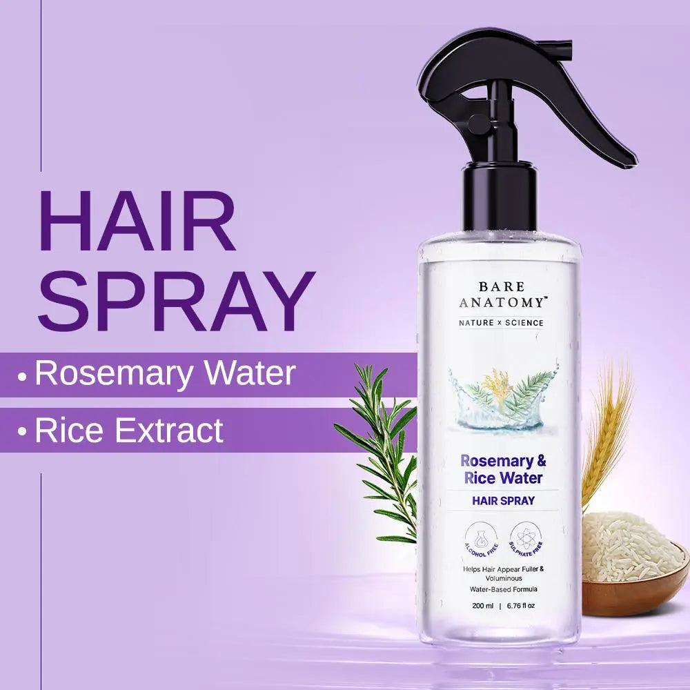 Nature X Science Rosemary Water and Rice Water |100% Natural Extract | Soft & Smooth Hair Non-Greasy & Fast Absorbing | 200 Ml